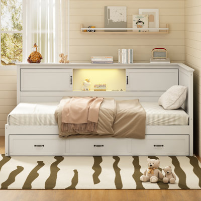 Storage Daybed With Led Downlight And Usb Ports by Lark Manor