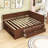 Daybed with Pull-Out Drawers and Shelves-743858462-743858465