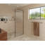 Maia 40 in. x 78 in. Framed Glass Shower Panel - Single Fixed Panel - Fluted-1902958872