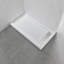 Base de bac de douche en acrylique 60 po x 32 po avec couvercle de drain linéaire en acier inoxydable-99863936-111530890