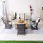 Ensemble de conversation d'extérieur 4 personnes avec table de foyer Nouriah-1674205193-1674205194