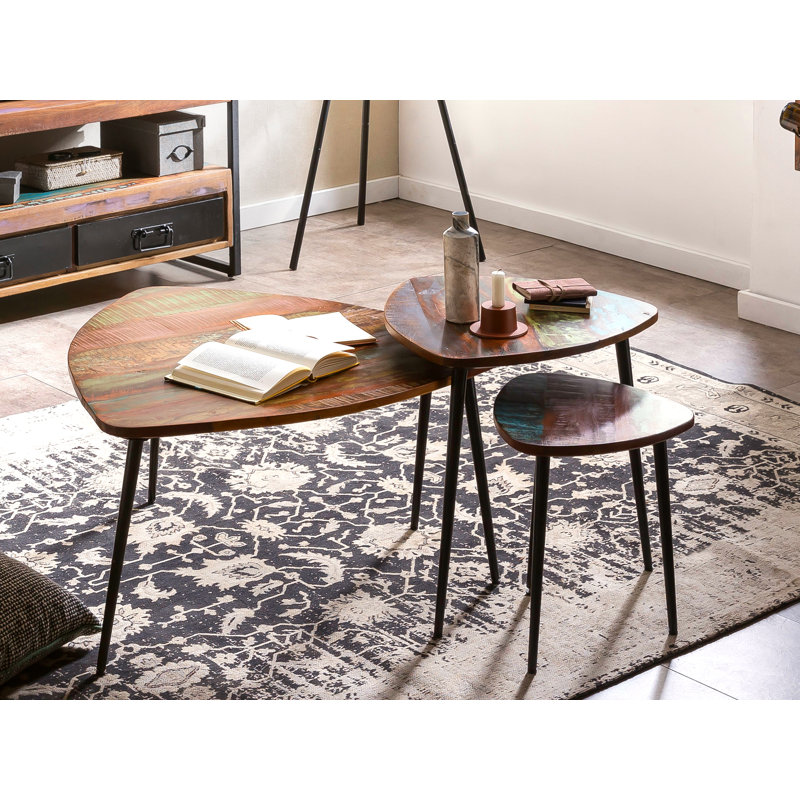 Kraker Three Leg Coffee Table, 47cm H x 86cm L x 80cm W