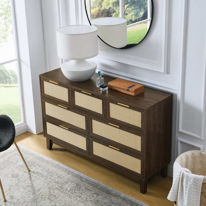 Commode 7 tiroirs, Noyer