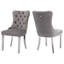 Chaises de salle à manger capitonnées en velours à oreilles-934717021-880669742