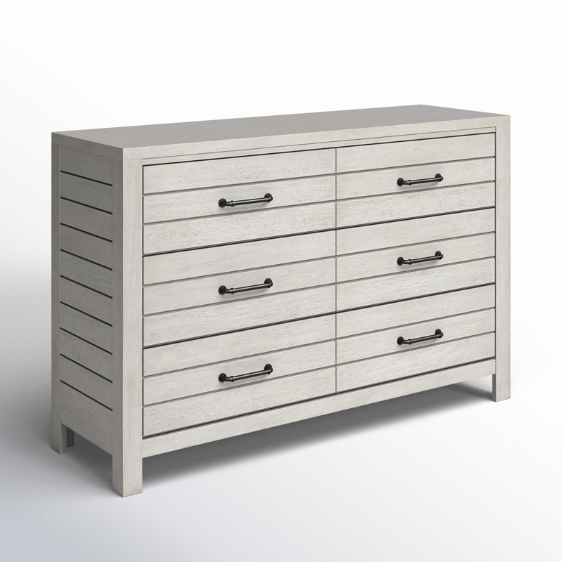 Commode 6 tiroirs l 54 po Tyson, Chemin de pierre blanc
