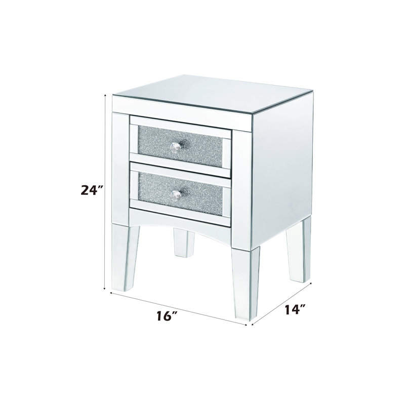 Table d'appoint en miroir Noralie