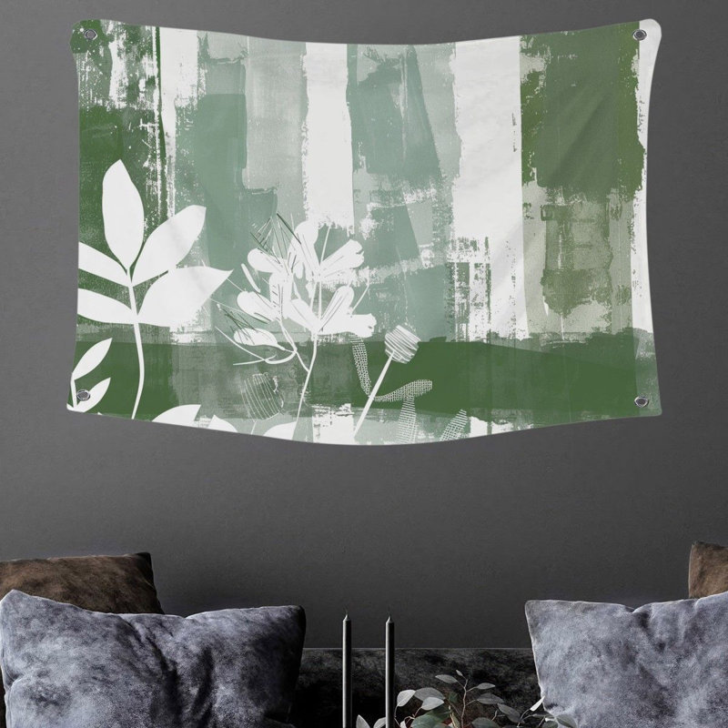 Tapisserie en microfibre, H 50 po x l 60 po