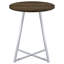 Table bistro Burkhart ronde de 35 po de hauteur bistro chêne brun