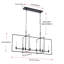 Luminaire suspendu 6 lumières Kisha