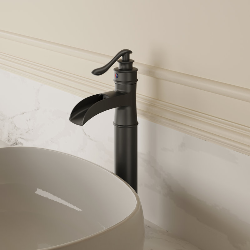 Robinet de lavabo de salle de bain SoftStream, Noir mat