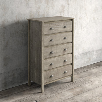 Altamirano Solid Wood 33'' W 5 - Drawer Dresser