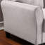 3 canapés en lin gris, style moderne pour le salon et le bureau, coussins en mousse confortables, structure en bois stable, processus d'assemblage rapide et