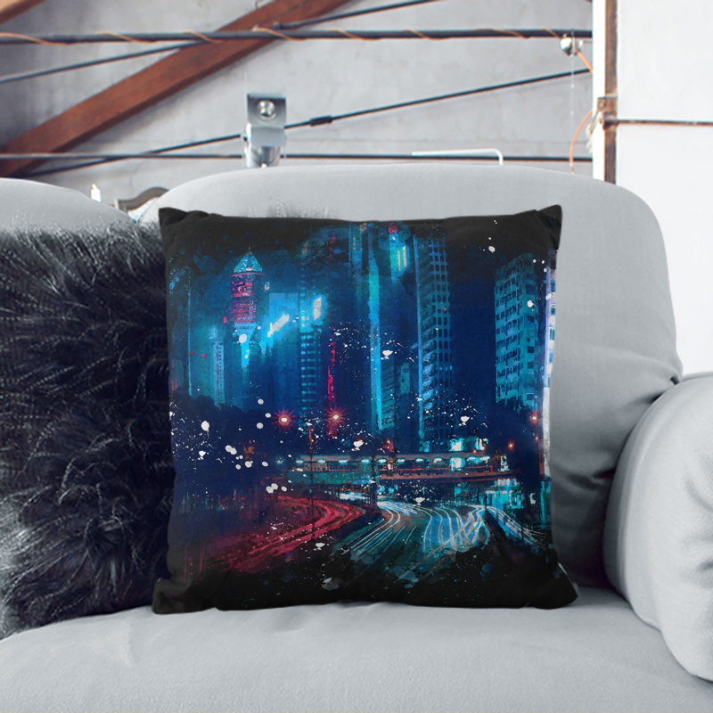 Square Throw Cushion, 55cm H x 55cm W x 20cm D