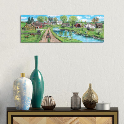 Spillway Bridge by Bob Fair - Wrapped Canvas Panoramic Gallery-Wrapped Canvas Giclée