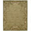 Hand Knotted Wool Green/Ivory Area Rug-1627948742