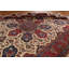 Tapis persan Kashmar à motif floral rétro noué à la main 10 x 12