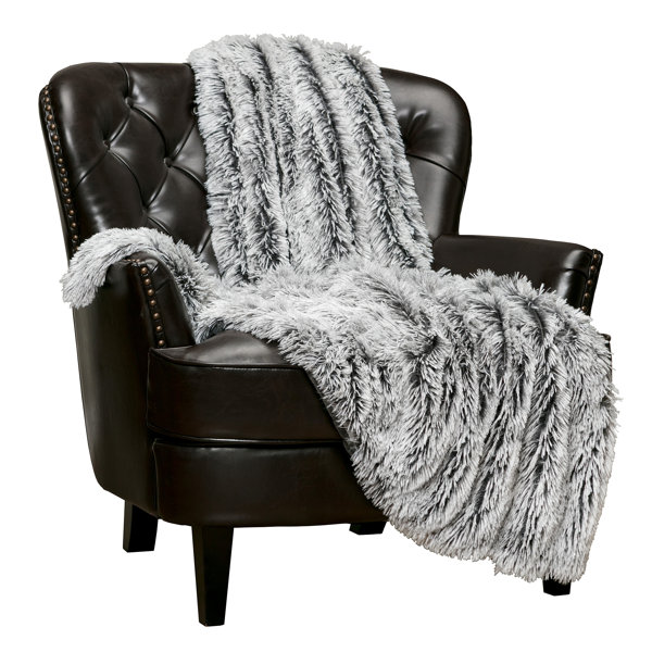  Faux Fur Throw Blanket, Super Soft Lightweight Shaggy