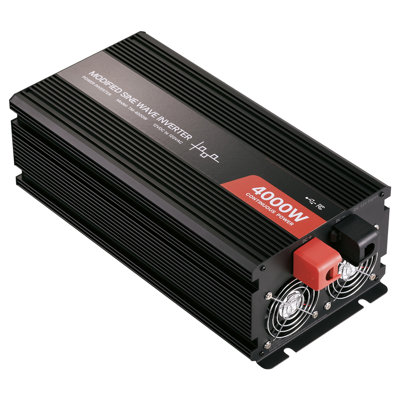 4000W Power Inverter, 12V DC To 120V AC Modified Sine Wave Inverter, Solar Car Charger Converter With LCD Display, Remote Control, 2 USB Ports, 4 AC Outlets, Type-C Port, For RV, Truck Outdoor