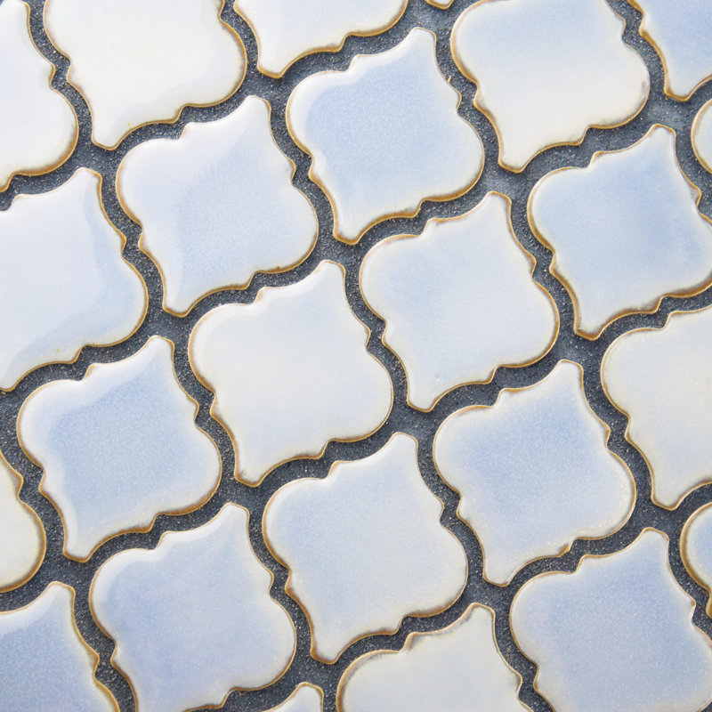 Hudson Tangier 2" x 2" Porcelain Grid Mosaic Wall & Floor Tile, Frost Blue