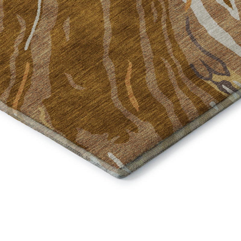 Premium Machine Washable Cortes AMF1037 Swirls Rug, Rectangle 10' x 14'