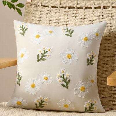 Floral Pillow Cover
