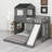 Wooden Bunk Bed-542977097