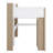 FUll Size Loft Bed With Storage Shelves, Clothes Rails, Desk-1297339198