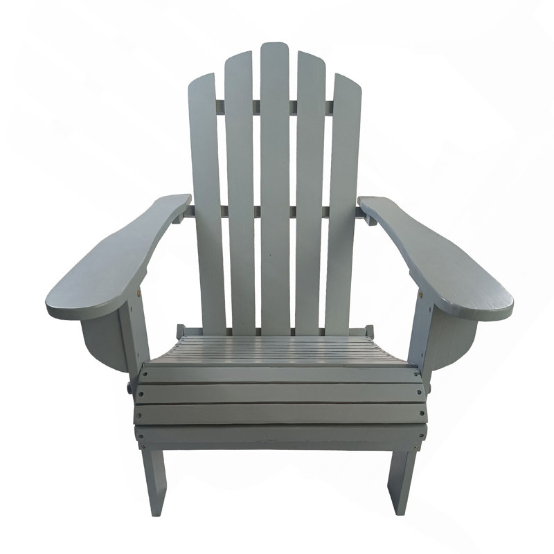 Chaise Adirondack en bois pour l'extérieur ou l'intérieur, pliable