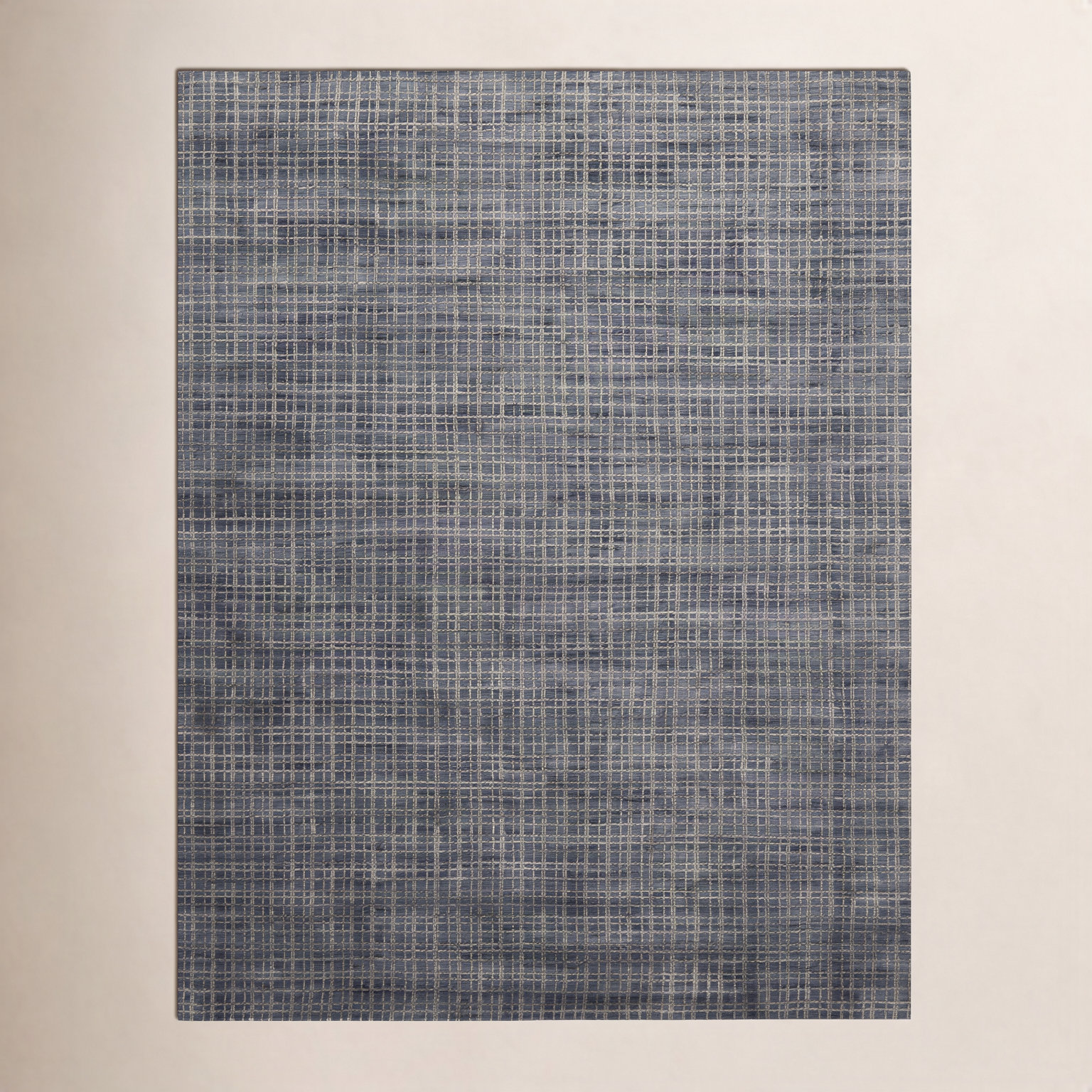 Hannon Gray Hand-Woven Geometric Rug, Rectangle 2' x 3'