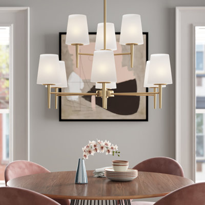 Erlandson 9 - Light Dimmable Tiered Chandelier