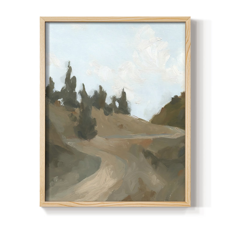 Reproduction d'art encadrée West Trail, Naturel, H 11 po x l 9 po