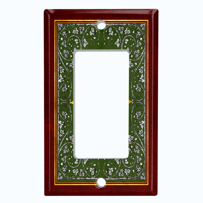 Patterned 1 - Gang Rocker Standard Wall Plate