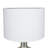 Glass Champagne Table Lamp with Drum Shade
