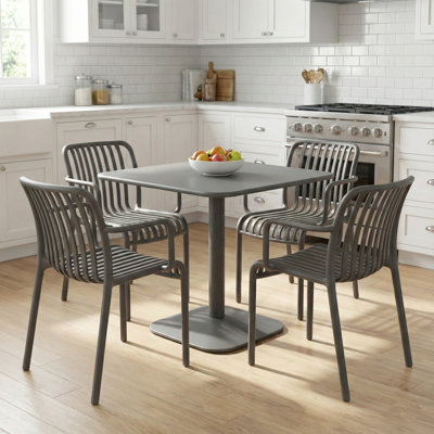 4 - Person Steel Dining Set