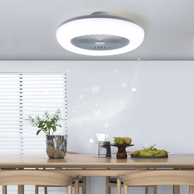 55cm Ceiling Fan with LED Lights, Grey