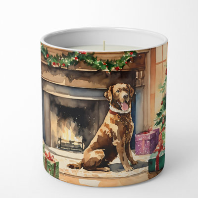 Caroline's Treasures Christmas Tree Scented Tumbler Candle With Ceramic Holder In Multi Color;multi Color