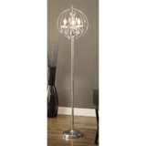 Lykes 61'' Chrome Candelabra Floor Lamp