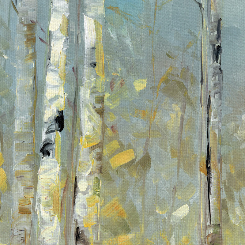 " Birch Reflections III " Print, 24" H x 48" W x 1.5" D