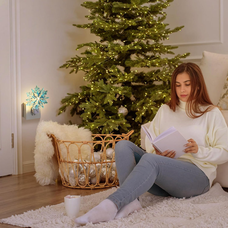 Winter Christmas Snowflake Night Light