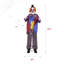 Haunted Hill Farm - Clown animé d'Halloween 5 pi 11 po avec tête mobile d'Halloween