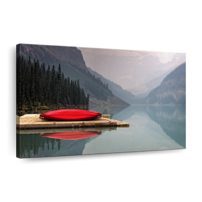 Mountain Lake Kayak sur toile