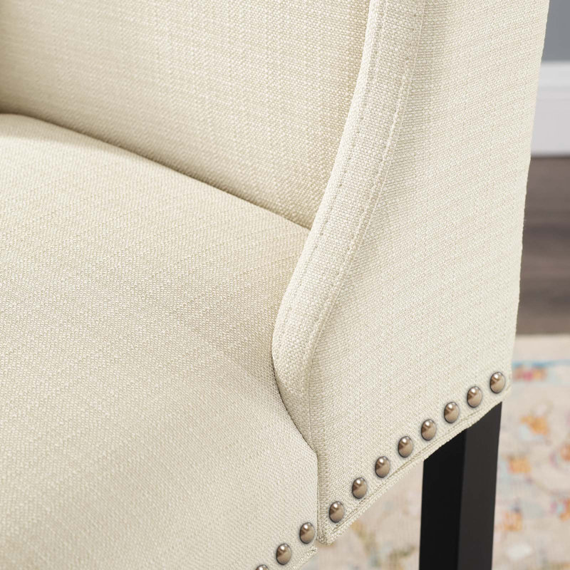 Tabouret de bar Modway Baron, Mélange de polyester beige, Tabouret de bar (siège d’une hauteur de 30,5 po), 2