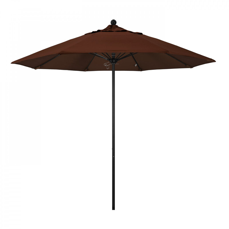 Parasol de marché 9 pi Maria, Toile Sunbrella® brun baie