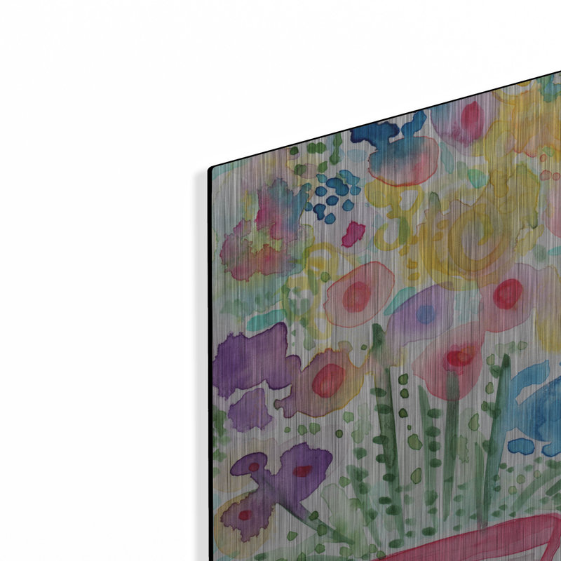 "Vase rouge de fleurs" par Linda Woods, H 24 po x l 16 po
