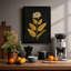 Gilded Lotus Botanical - Framed Print-1042501523-1042501525