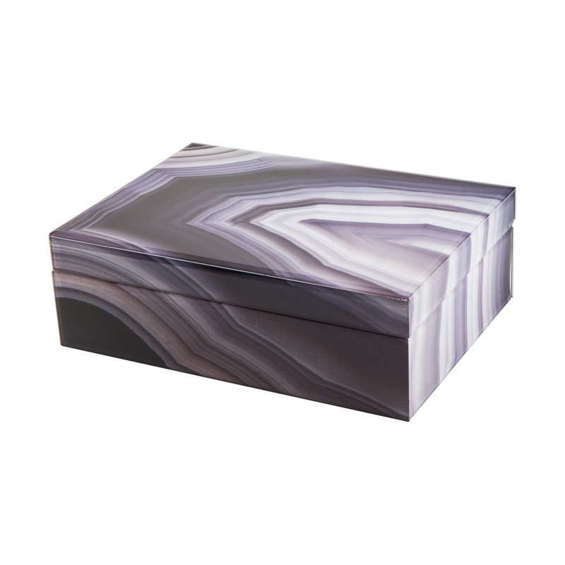 Handmade Decorative Box, 3.15" H x 8.07" W x 5.91" D