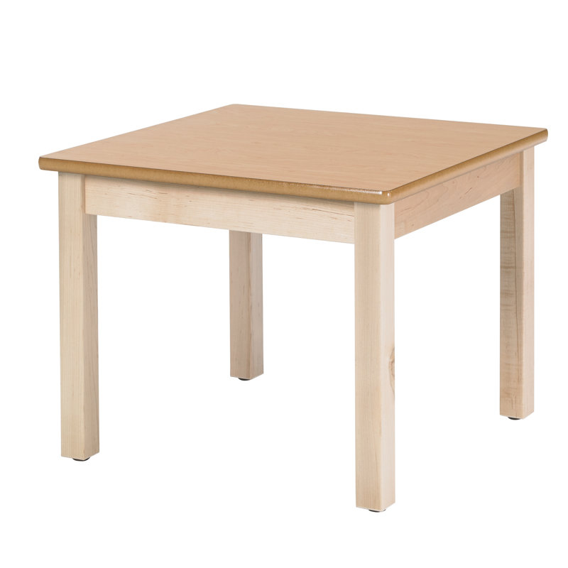 Table d'écriture carrée en bois