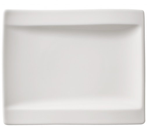 White Porcelain Microwave-Safe Appetizer Plate