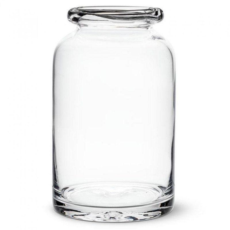 Harliv Glass Table Vase, 9" H x 5" W x 5" D