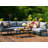 7 Pieces Outdoor Sectional Seating Group With 6 Inch Olefin Cushions, Patio Conversation Sets-173686683